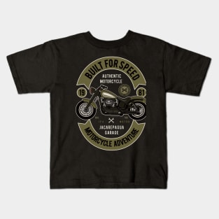 Biult for Speed: Motorcycle Adventure Kids T-Shirt